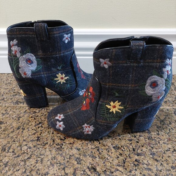 Indigo Road Floral Women's Ankle Booties Size 8 US - Picture 4 of 8